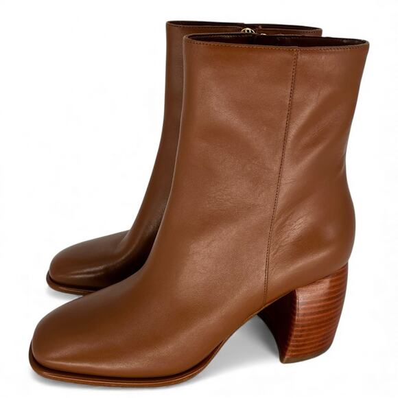 MICHAEL Michael Kors Maude Block Heel booties luggage brown - 9.5 - Picture 2 of 13